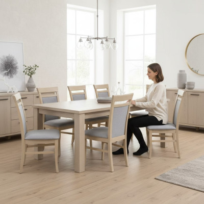 Upholstered Chair Seat Armchair Set Kitchen Chairs Porch Chair 8x Dining Room Solid New