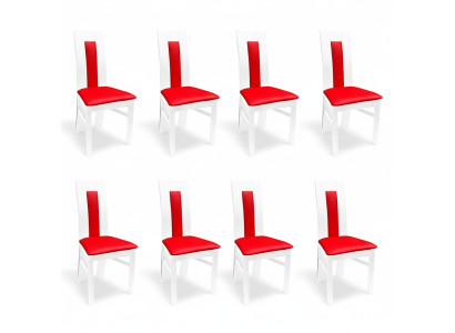 Chair 8x Dining Room Upholstered Chair Lounge Textile Armchair Set New Kitchen Chairs Seat