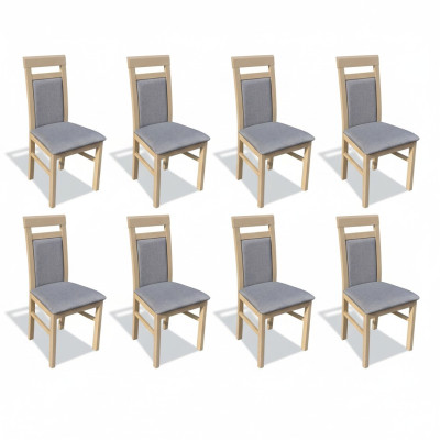 Suit Armchair Luxury New 8x Chairs Chair Upholstery Design Lounge Dining Seating Group