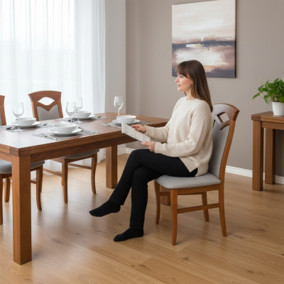 Dining room chair wood upholstered chairs gastro dining room 8x solid wood armchair furniture