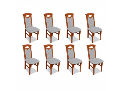 Dining room chair wood upholstered chairs gastro dining room 8x solid wood armchair furniture