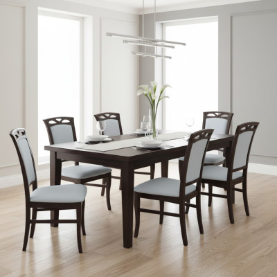 Designer set dining room cushioned seat chairs complete set K12 8x chair