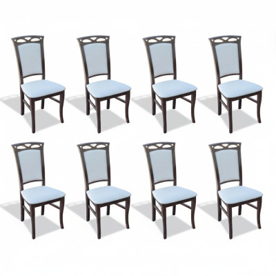 Designer set dining room cushioned seat chairs complete set K12 8x chair