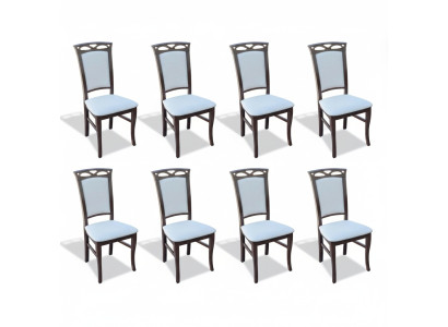 Designer set dining room cushioned seat chairs complete set K12 8x chair