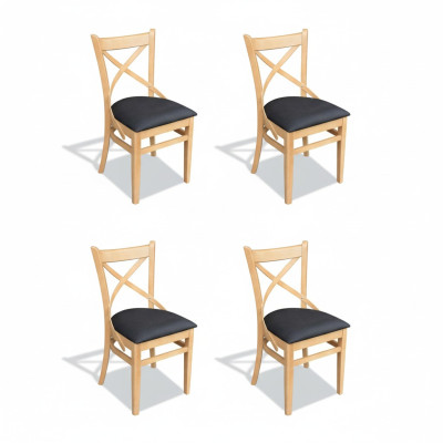 Designer chair set group upholstery textile 4x chairs furniture luxury reclining chairs new