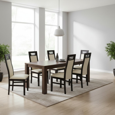 Chair set complete dining room set 6x upholstered chairs groups