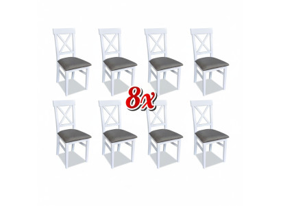 Dining room chairs textile set 8x chair designer wood fabric upholstered chairs gastro