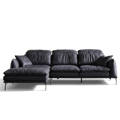 Leather sofa corner sofa sofa couch upholstery corner set designer furniture