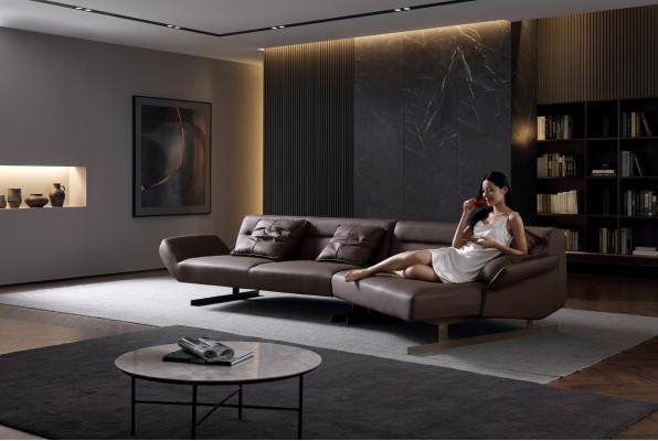 Design corner sofa living area sofa couch L-shaped upholstery couches leather