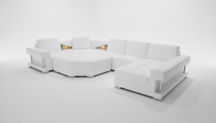 U-shaped corner sofas Modern upholstered living room furniture Corner sofa Leather sofa Design sofa