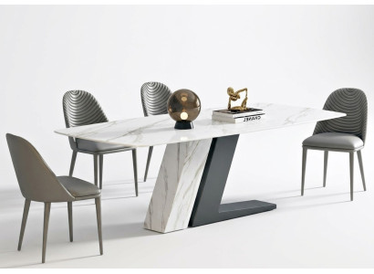 Eat Table Marble Barons Tables Living Room Italy Luxury Designer Stainless Steel New