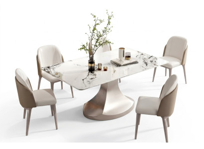 Dining room columns tables Italian furniture dining table restaurant table luxury new