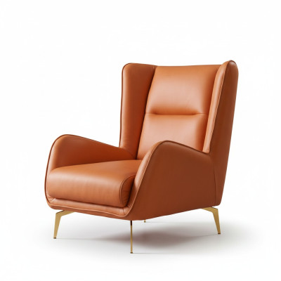 Luxury TV Club Armchair Upholstery Seat Design Couch Armchair Relax Leather Lounge