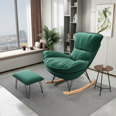 Armchair Designer Chair Upholstered Relax Textile Ottoman Single-seater Club Sofa