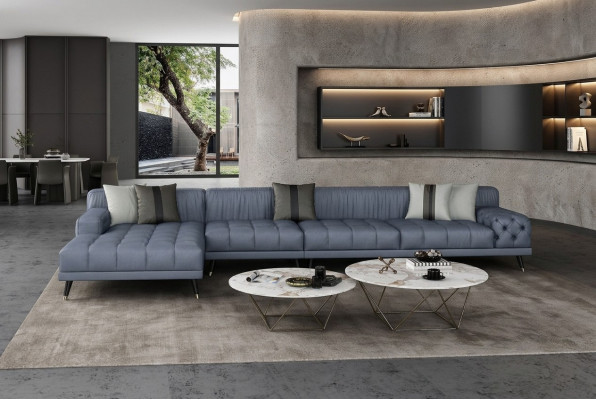 Chesterfield Sofa Couch Upholstery Luxury Furniture Design Corner Sofa Leather