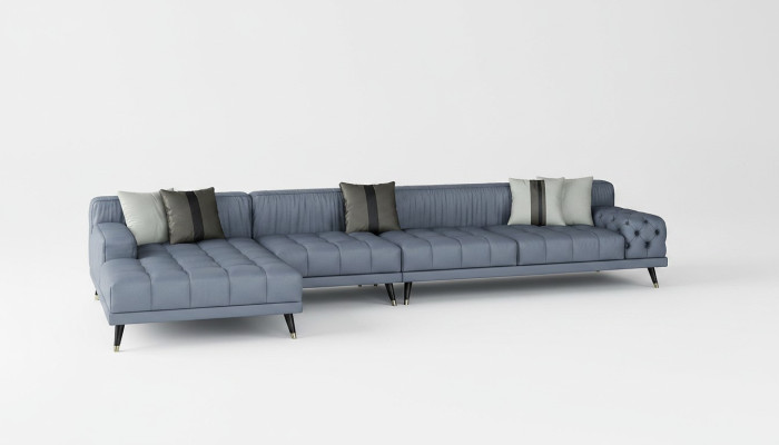 Chesterfield Sofa Couch Upholstery Luxury Furniture Design Corner Sofa Leather