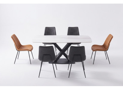 Luxury dining tables, metal dining table, modern furniture, new stainless steel