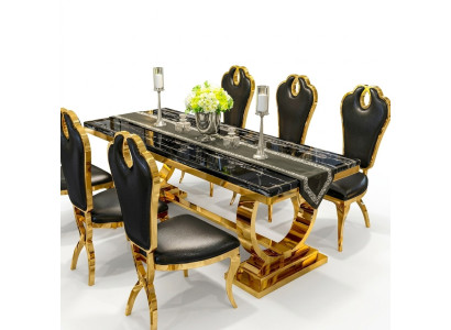 Stainless steel dining table dining room modern kitchen design table metal