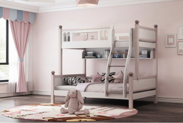 Bunk bed loft bed high gloss natural loft bed children's bed tier beds bed