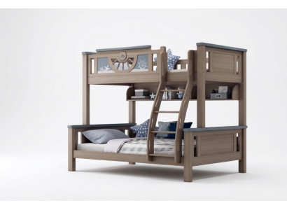 Bunk bed children's youth room furniture wood loft bunk bed double beds