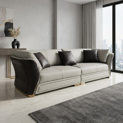 Four-seater new design sofa, 4-seater living room couch, couches, upholstery