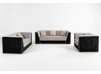 Design sofas upholstered furniture sofas modern luxury elegant seating suite 3+2+1 seater