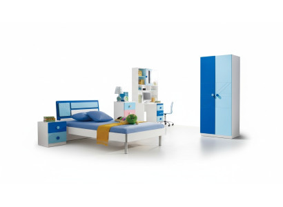 Children's Room Set Bed Wardrobe Modern Youth Bedroom New 4-piece Set