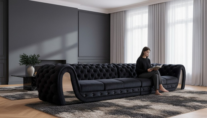 Sofas 6 Seater Textile Big XXL Living Room Fabric New Sofa Couch Upholstery Furniture