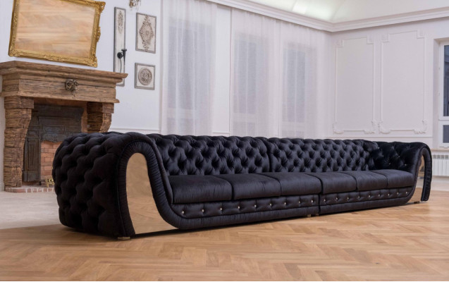Sofas 6 Seater Textile Big XXL Living Room Fabric New Sofa Couch Upholstery Furniture