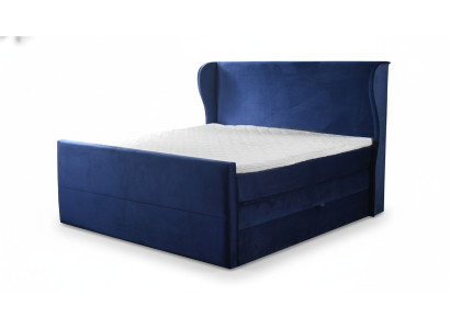 Designer double bed in modern style with minimalist elements