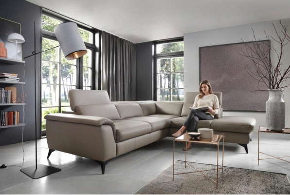 Living landscape design corner sofa textile velvet new sofas L-shaped sofa couch upholstery