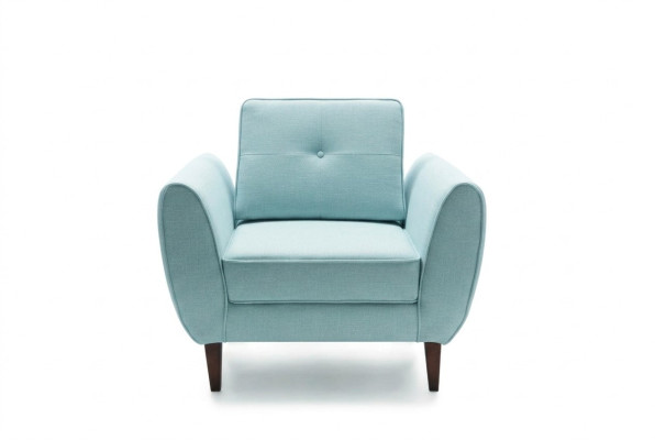 Design Chesterfield Fabric Couch Armchair 1-Seater Upholstered Sofas Lounge Club