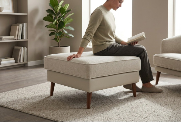 Living room bench footstool ottoman stool pouf designer stool upholstery