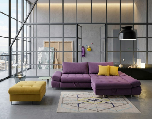 Eleganc L-shape corner sofa fabric couch living room modern design sofas