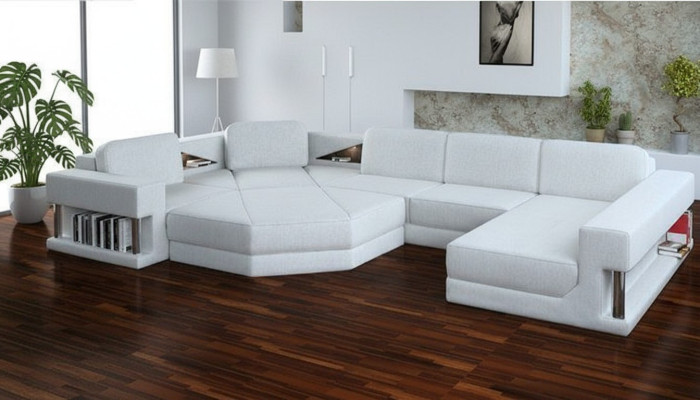 Living Landscape Design Fabric Sofas Bed Function Sleeper Couch Corner Sofa U-Shaped Sofa