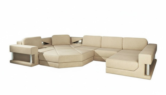 Corner sofa upholstery seat fabric couch sofas couches U-shaped living landscape furniture new
