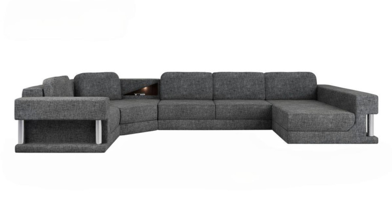 U-shaped sectional sofa with bed function, new living area sleeping sofa, multifunctional couch.
