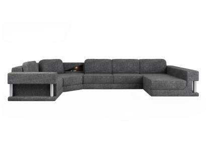 U-shaped sectional sofa with bed function, new living area sleeping sofa, multifunctional couch.