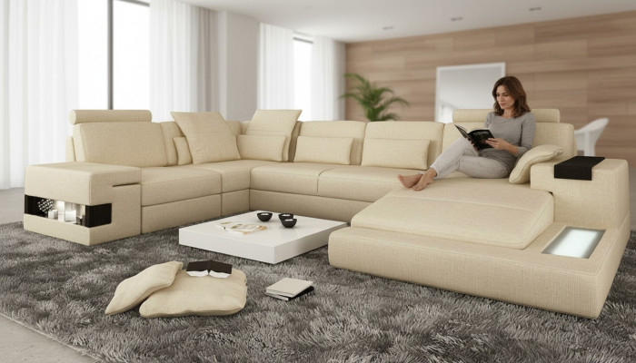 Corner sofa couch upholstery couches new corner U-shaped sofa living landscape furniture sofas new