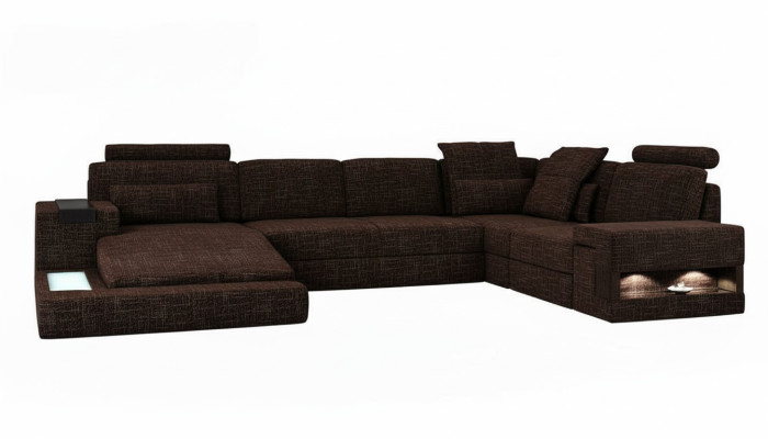 Corner sofa U-shape modern sofa leather sofa corner sofa upholstery fabric textile design sofa