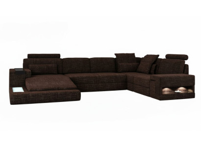 Corner sofa U-shape modern sofa leather sofa corner sofa upholstery fabric textile design sofa