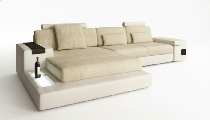 L-shaped bed function couch leather sofas couches sleep sofa design corner sofa