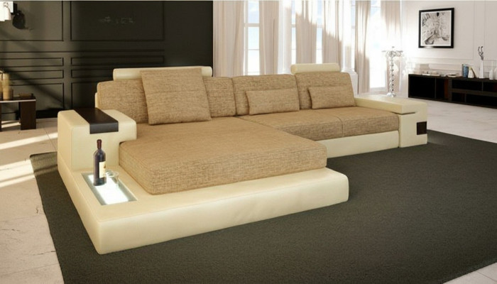 L-shape sofa couch design couch fabric modern upholstered living area corner sofa new
