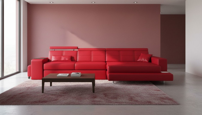 Furniture Corner Sofa Leather Sofa Couch Upholstery Corner Seat Living Landscape L-Shape New