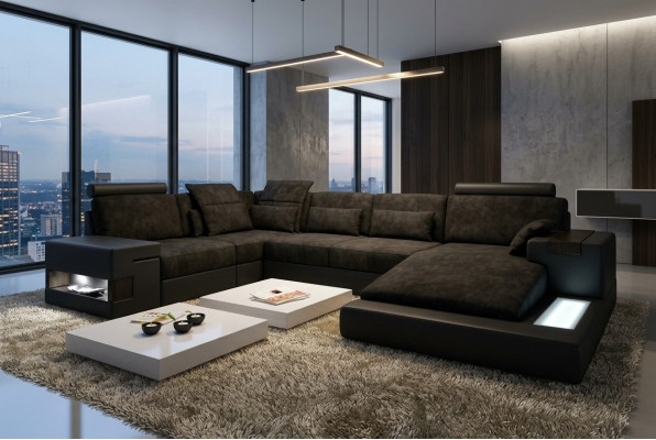 Design sofa corner sofas U-shape modern upholstery living room furniture corner sofa fabric sofa