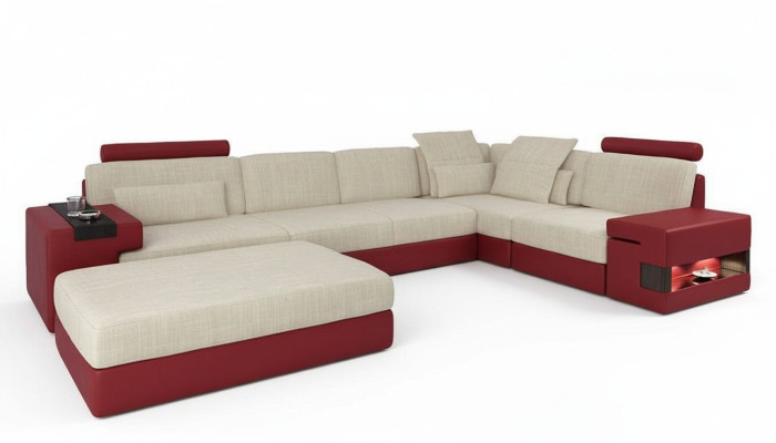 U-shaped living landscape corner sofa upholstered couch corner leather sofa couches furniture new