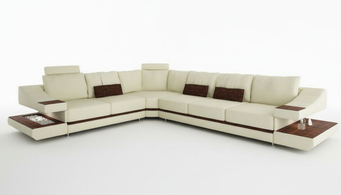 Design living landscape corner sofa textile leather new sofas L shape sofa couch upholstery
