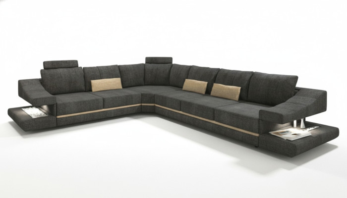 Living room textile new L-shape seat sofa bed furniture corner sofa couch upholstered furniture