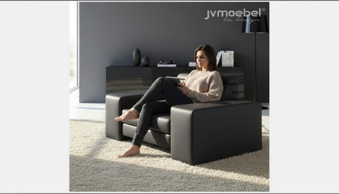 Design living room leather couch armchair 1 seater upholstered sofas lounge club furniture
