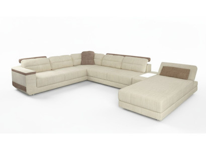 Design corner sofa U-shape modern sofa living area upholstery bed function furniture new